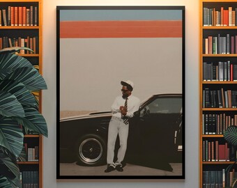 Póster atemporal de Kendrick Lamar / Arte del álbum de la gira GNX / Decoración de pared de hip hop / Lámina con estética musical "Not Like Us" / Arte para la decoración de habitaciones