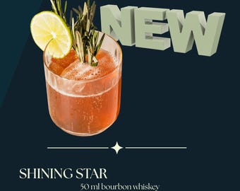 Editable Cocktail Menu Template | Bar Drink Menu Design (Canva)