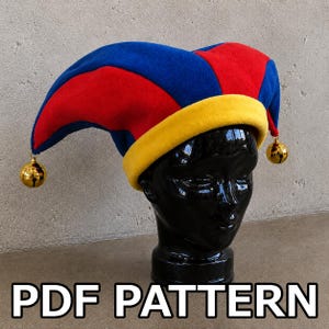 Schnittmuster für Hut, Mittelalter-Kostüm, Spaßvogel Hut, PDF Download