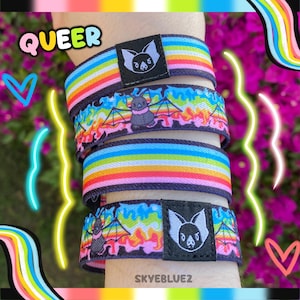 Queer Bat Bracelet - Pride Elastic Wristband