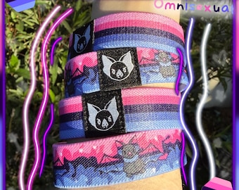 Omnisexual Bat Bracelet - omni Pride Elastic Wristband