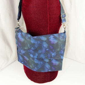 Liberty of London cotton twill crossbody multiway messenger style bag.