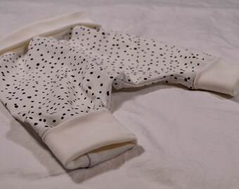 Spot Print Baby Harem Pants, Grow With Me Cotton Leggings