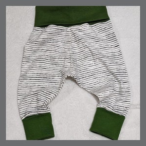 Solus Clothes Pantaloni Grow-With-Me / Cotone organico fatto a mano / Gender Neutral / 6-24 Mesi / Moda elegante e sostenibile per neonati e bambini piccoli