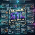 3D STL Pack – +20,500,000+ Files| Mega Bundle 300TB| 3D Printing Files | Instant Download