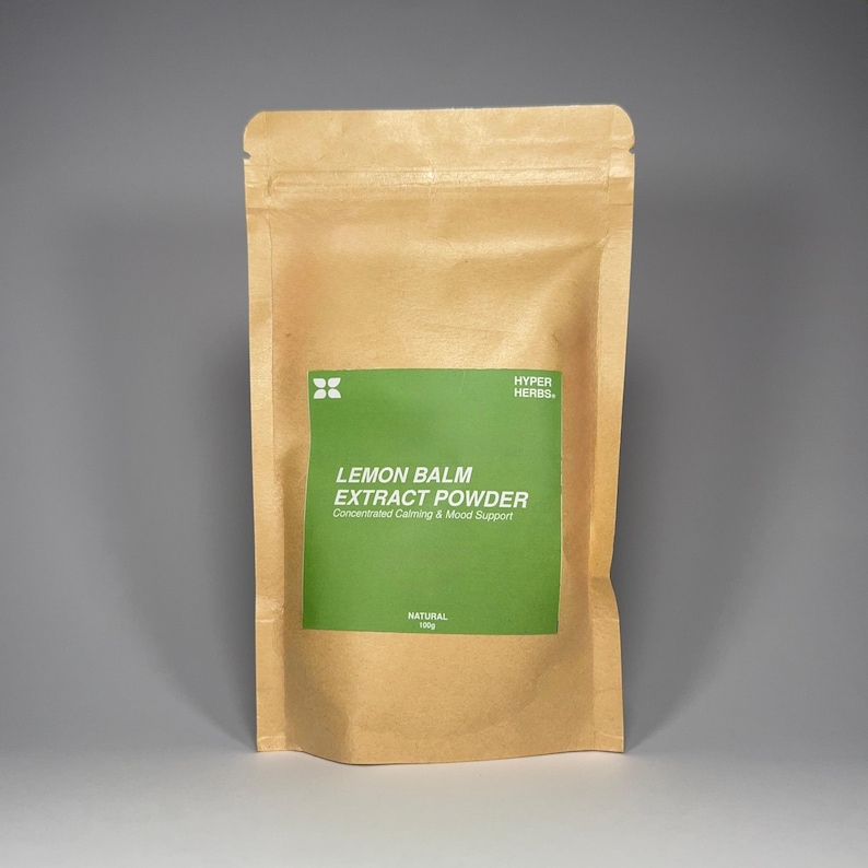 Lemon Balm Extract Powder, Melissa Officinalis, Calming Herbal Supplement, Antioxidant Support
