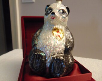Christopher Radko A Winter Bear’s Heart Ornament