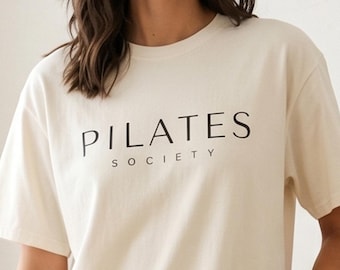 Pilates Society Comfort Colors Tee | Soft Girl Pilates Shirt | Wellness Top
