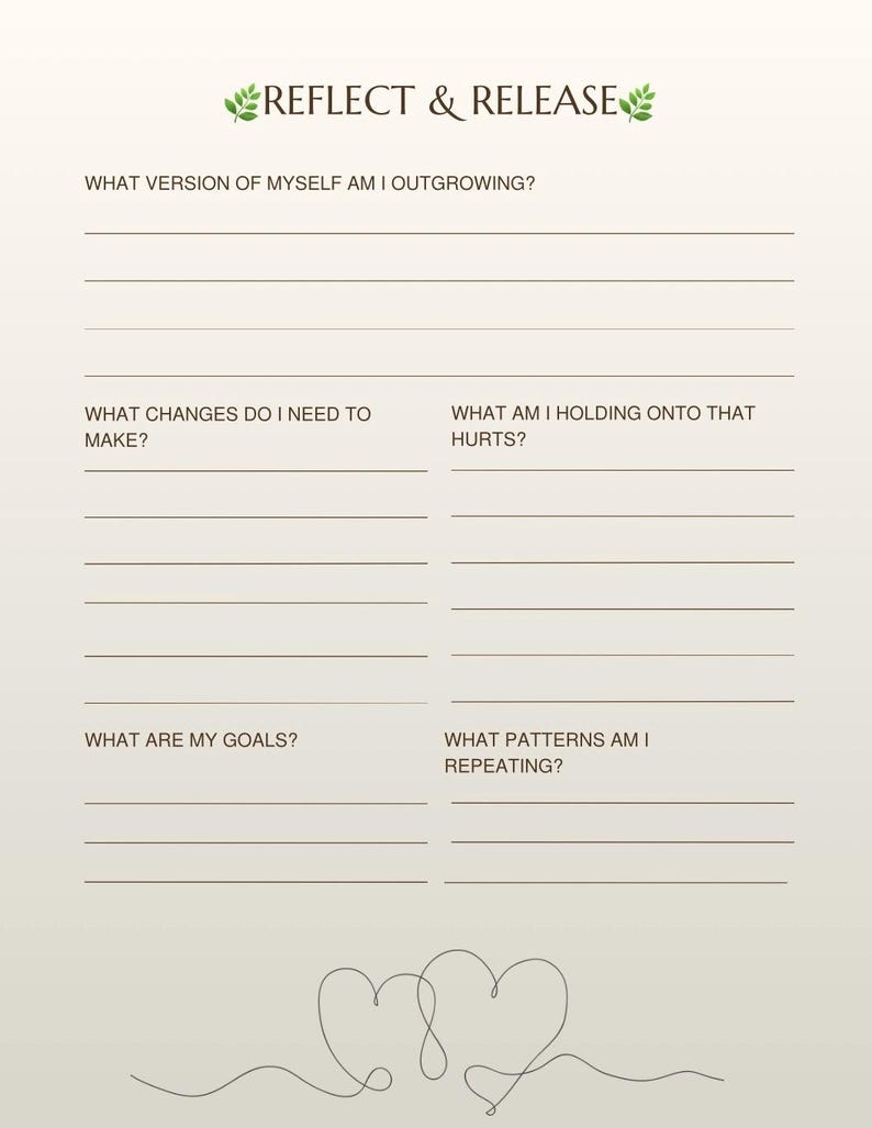 30 Day Self Love Reset Journal | Printable Healing & Mental Health ...