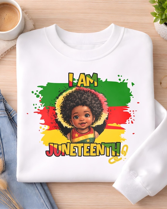Juneteenth Baby Shirt PNG, Cute Afro Kid Tee, Freedom Day Shirt, African American Art Tee, Black History Shirt PNG, Juneteenth Gift for Kids