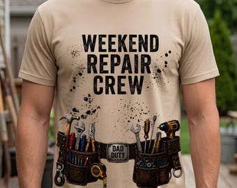 Fixer of All Things Dad PNG, Funny Handyman Tools Dad Sublimation, Weekend Repair Crew Fathers Day Shirt, Blue Collar Dad DIY Toolbelt Gift