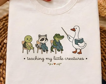 Silly Goose Teacher Shirt PNG, Teacher Appreciation, Funny Elementary PreK Teacher Gift, Cute Animal Classroom Design, Back to School PNG