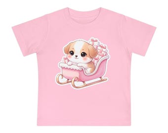 Cute Puppy Baby Shirt, Newborn Gift, Baby Shower Gift, Toddler Tee, Dog Baby Outfit