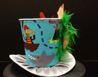 Pirate Mini Top Hat. Great for Birthday Parties, Tea Parties, Photo Prop and Much More...