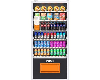 Combo Snack Drink Vending Machine – Cashless Payment, Commercial Grade, Ships USA