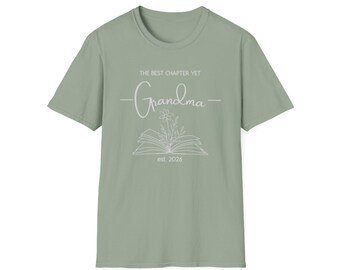 Maglietta per la nonna / Est. 2026, Regalo per la nonna, Annuncio di gravidanza