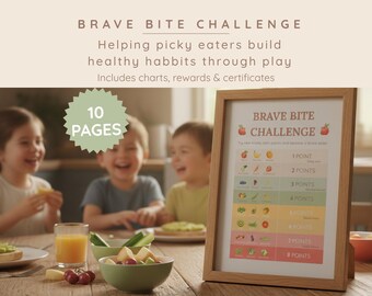 Probieren Sie neue Lebensmittel aus Gesundes Essen Printable | Aktivität zur Erforschung von Lebensmitteln | Vertrauen in Lebensmittel aufbauen | Kleinkind Ernährungstracker