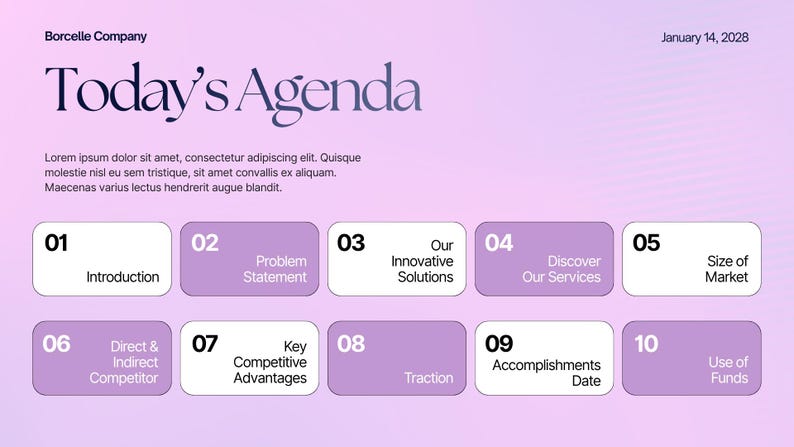 Minimalist Startup Pitch Deck Template | Modern Investor Presentation ...