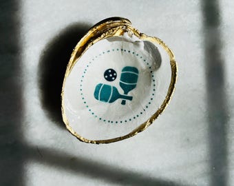 Porte-bijoux/bijoux en coquillage pickleball