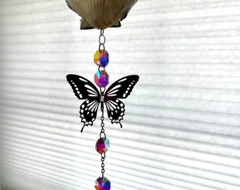 Butterfly shell  suncatcher
