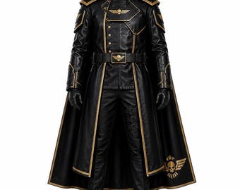 Helldivers Cosplay Costume | Galactic Commander Coat | Halloween Sci-Fi Costume