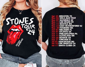 The Rolling Stones Hackney Diamonds Tour 2024 T Shirt, Hackney Diamonds Shirt, The Rolling Stones Concert Shirt, The Rolling Stones Fan Gift