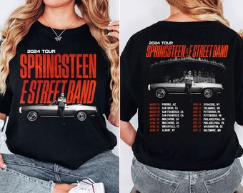 Springsteen 2024 Tour Shirt, Bruce Springsteen And E Street 2024 Tour Shirt, Bruce Springsteen Fan Gift, Bruce Springsteen Merch Shirt