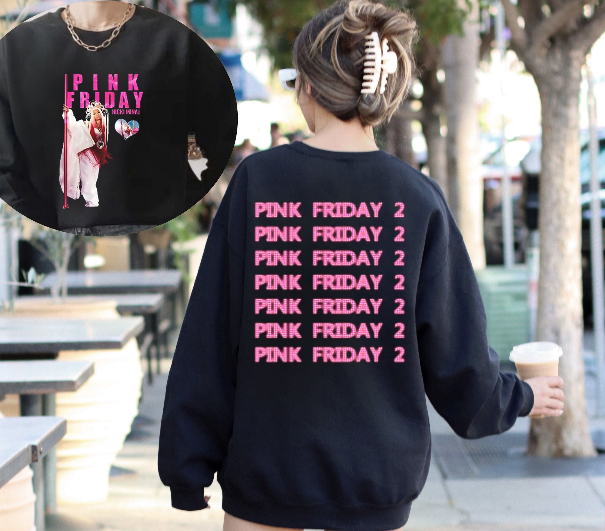 Limited Nicki Minaj Pink Friday 2 Tour Vintage Shirt, Nicki Frame Pink Friday 2 Logo T-Shirt, Retro Nicki Minaj World Shirt