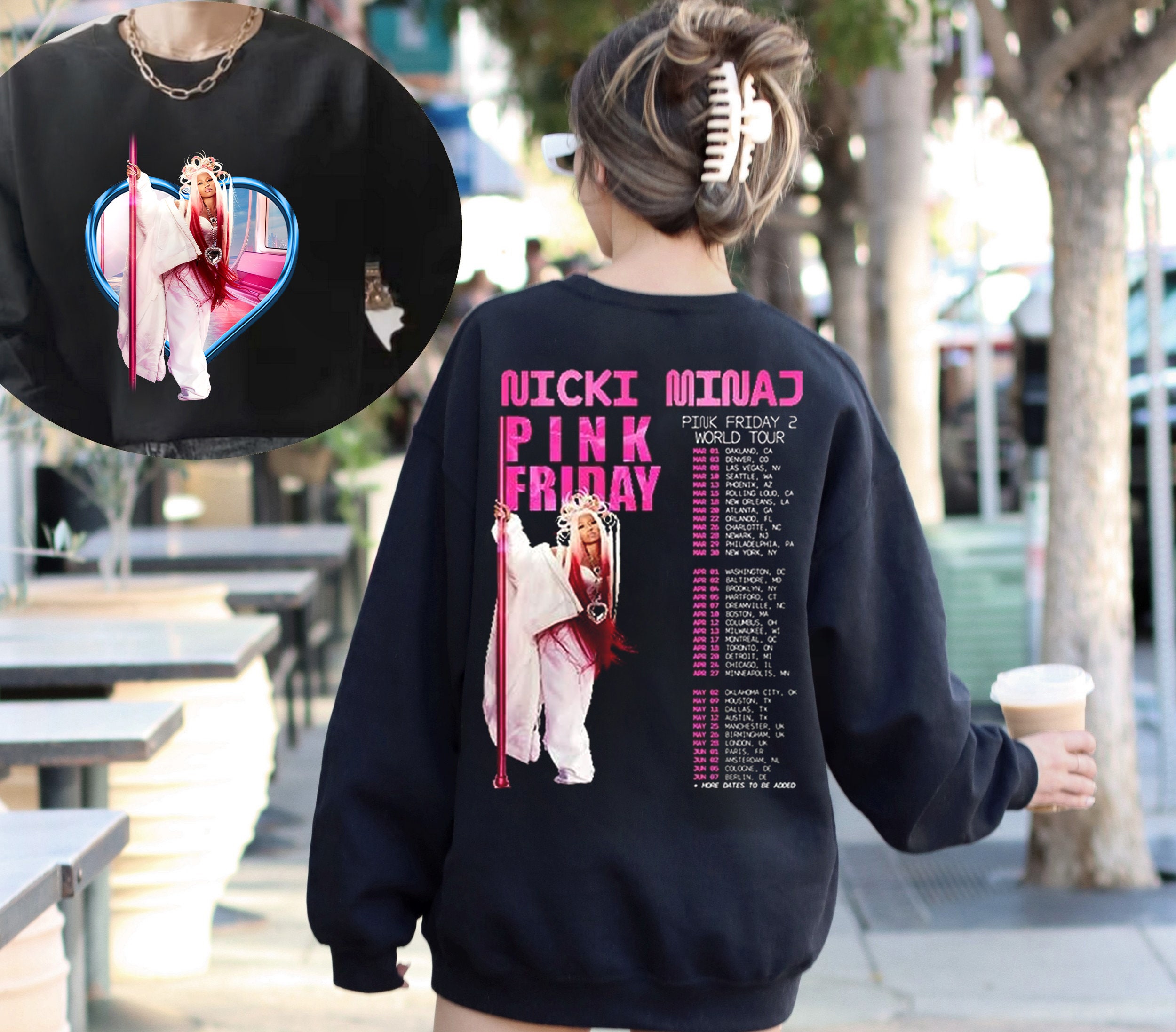 Limited Nicki Minaj Pink Friday 2 Tour Vintage Shirt, Nicki Minaj World Tour Shirt, Nicki Minaj, Pink Friday Shirt, Nicki Minaj Shirt