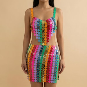 sequin bra top dress Long Dress Party Black Bra Open Back Sequins Slim