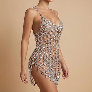 Silver Rave Dress - Etsy