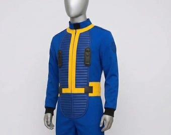 Fallout Vault Dweller Cosplay Costume | Personalized Vault Number Jumpsuit | Lucy MacLean Inspired Wasteland Outfit | Retro Gamer Suit