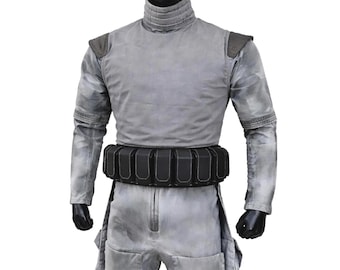 Mandalorian Flight Suit | Boba Fett Grey Bounty Hunter Cosplay Costume | Custom Star Wars 3-Piece Set