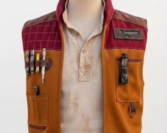 Star Wars Scoundrel Vest – Han Solo Inspired Galactic Smuggler Cosplay Waistcoat, Halloween Costume