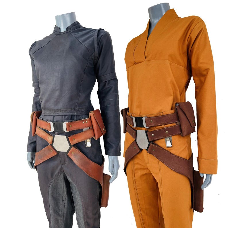 Sabine Wren Inspired Cosplay Costume with Leather Belt | Womens Mandalorian Flight Suit | Sci-Fi Armor Undersuit for Halloween image 1