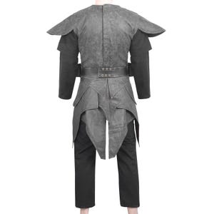 Boba Fett Inspired Flight Suit with Leather Kama & Belt | Mandalorian Star Wars Bounty Hunter Outfit Cosplay Costume image 3