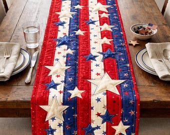 American Stars Table Runner 1776-2026, Patriotic USA Decor, 4th of July Table Runner, Independence Day Dining Decor, 250th Anniversary Gift