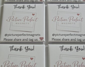 Custom Business Logo Magnets, Personalized Advertising Magnets, Bulk Promotional Magnets, Small Business Marketing Magnets 2x2