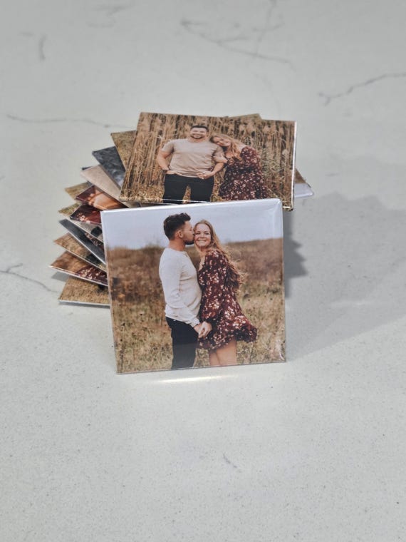 Custom Photo Magnets | Personalized Fridge Magnets | Picture Magnets | Baby Milestone, Family Gift, Wedding Keepsake