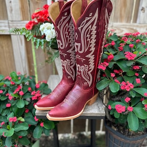 Cowgirl Boots Leather Pointed Toe - Etsy