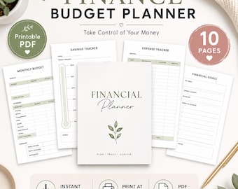 Kids Finance Planner Printable | Money Management for Kids | Budget Tracker, Savings Goals & Allowance Planner | digital download pdf