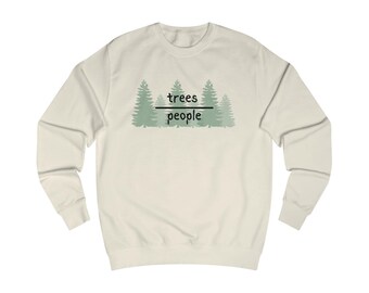 Sudadera con árboles sobre personas / Gráfico de naturaleza de bosque de pinos
