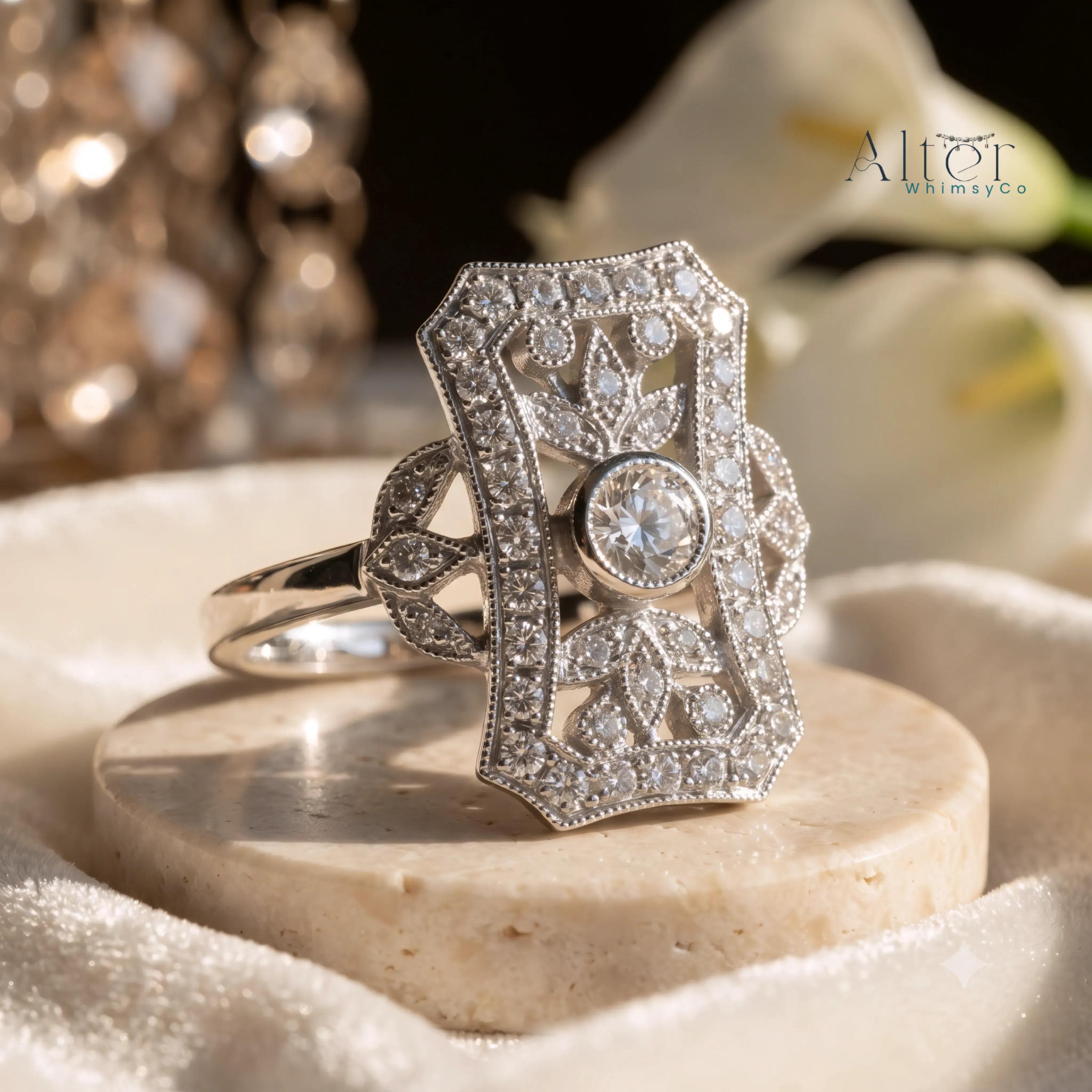 Vintage Sterling Silver Cz Ring - Etsy