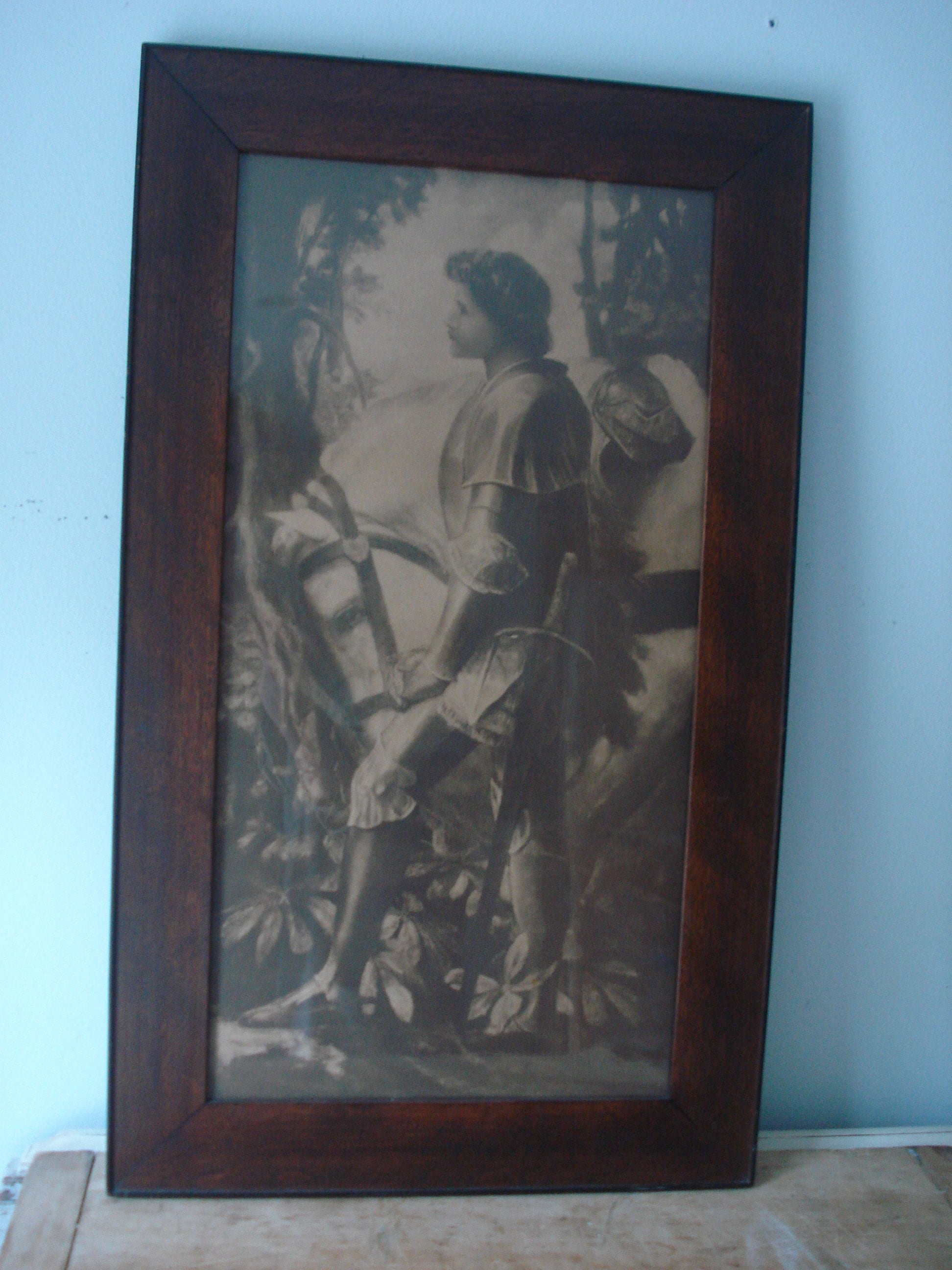 Antique Sir Galahad Framed Print/Vintage Knight with Horse Etsy