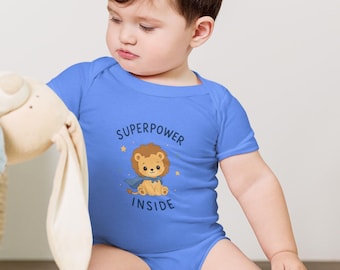 Body bébé lionne, Body bébé animal, mignon une pièce pour tout-petit lion, cadeau positif pour enfant ayant des besoins spéciaux, cadeau bébé enfant en bas âge, tenue pour nouveau-né