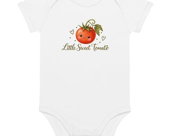 Cute Tomato Baby Bodysuit, Little Sweet Tomato Outfit, Adorable Vegetable Baby Clothes, Baby Shower Gift