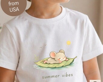 Funny Mouse Toddler Tee, Neutral Kids Shirt, Cute Animal Kids Tee, Birthday Gift Shirt, Mouse Birthday Outfit, Gender Neutral Toddler Top