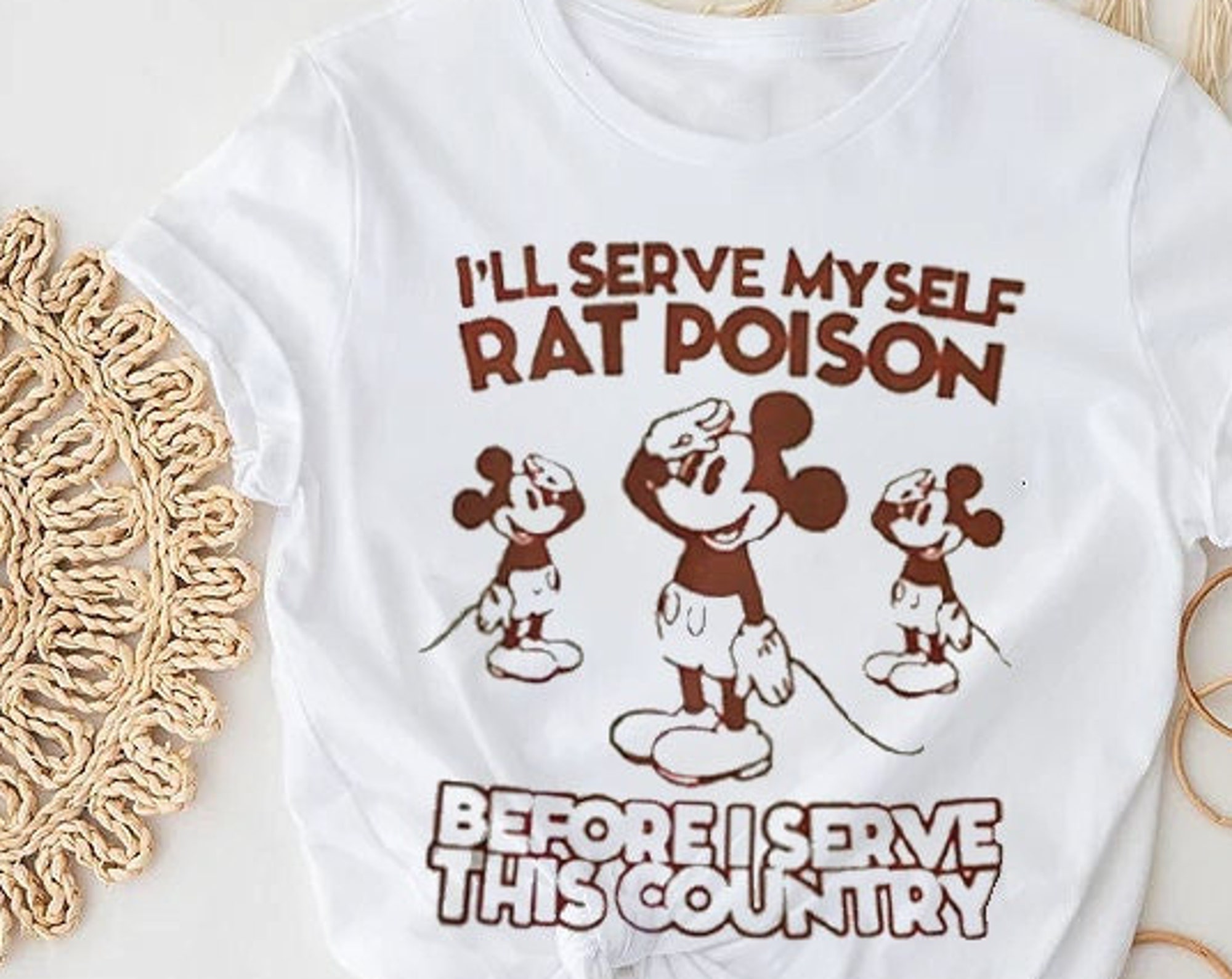 Ill Serve Myself Rat Poison Shirt, Ill Serve Myself Rat Poison Before I Serve This Country Shirt