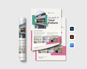 Property Flyer Template | Real Estate Marketing Kit | Editable Canva, PSD, AI, EPS Files