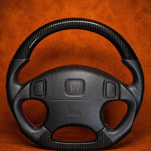 HONDA Civic 1996/2000 EK JDM Red geschmiedetes Kohlefaser-Lenkrad